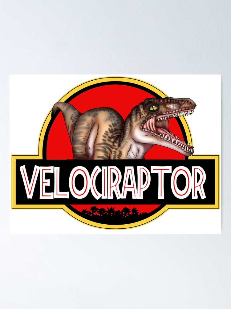 Póster «Copia de Jurassic Park El gran logo de Velociraptor» de  SkygalSkywalker | Redbubble