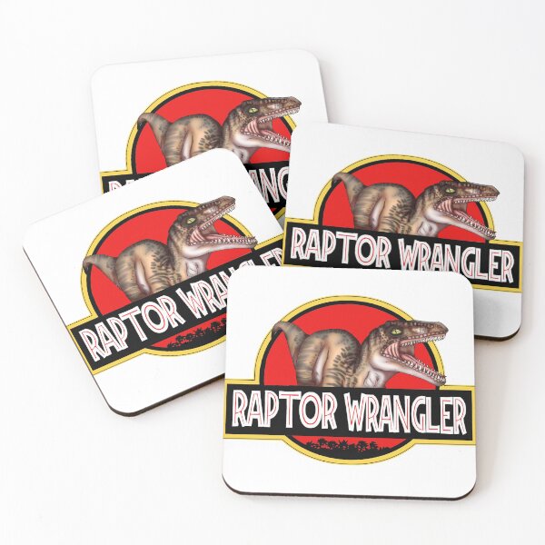Item preview, Jurassic Park The big one Velociraptor raptor wrangler logo designed and sold by SkygalSkywalker.