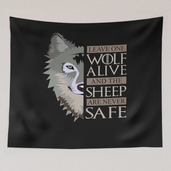 Item preview, Leave One Wolf Alive and the Sheep are Never Safe T-Shirt designed and sold by findgreatshirts.