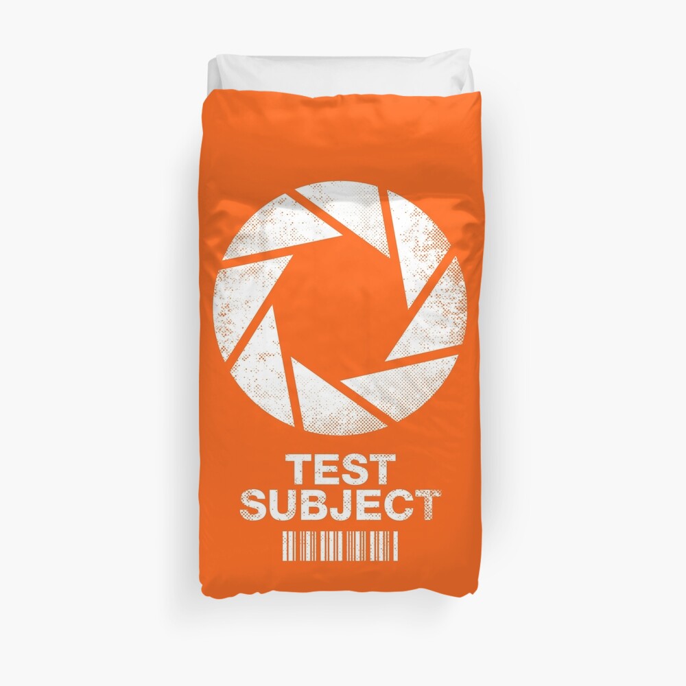 I was a Test Subject Duvet Cover