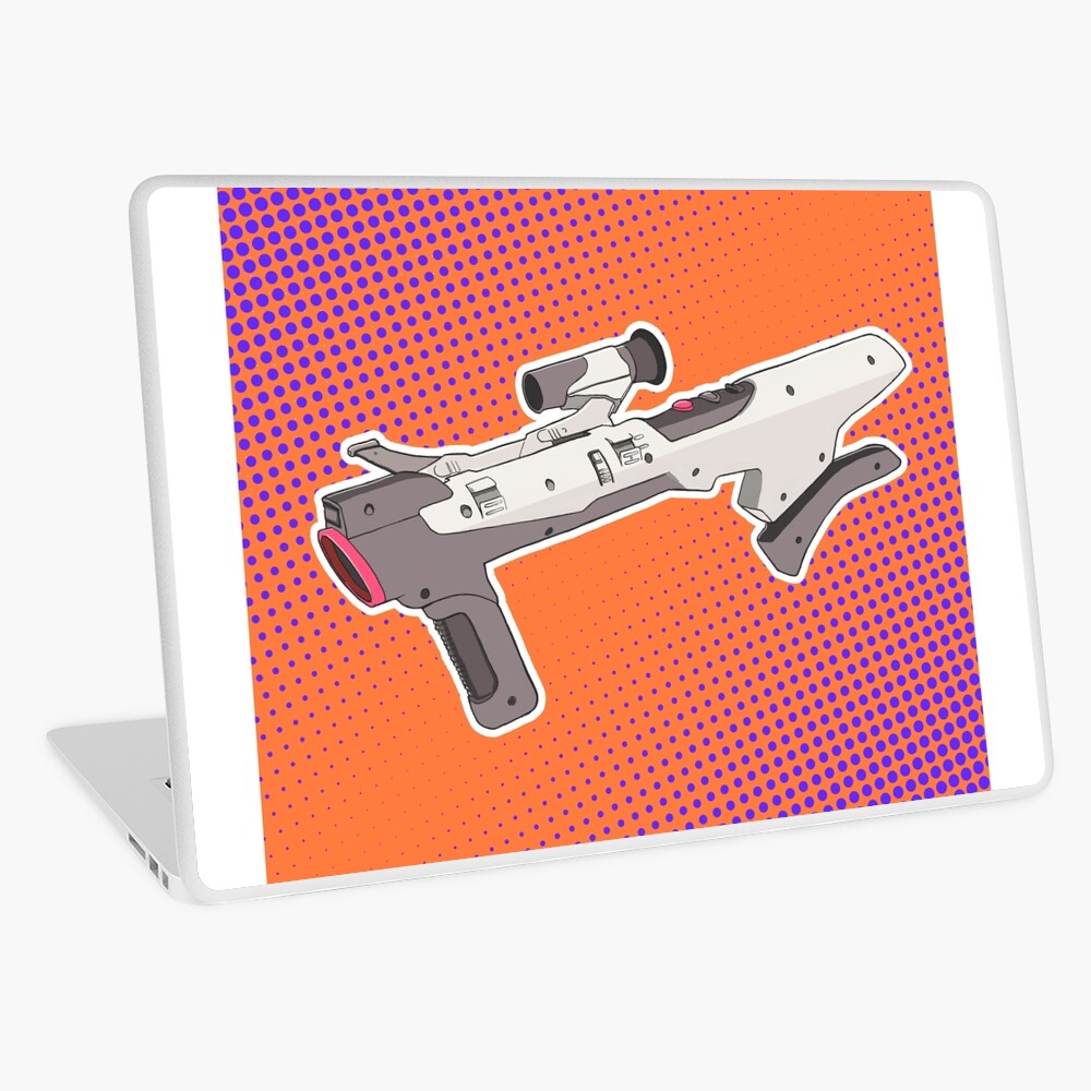 Super Scope Snes 80s Shoulder Mounted Light Blaster Video Game Accessory Light Gun Laptop Skin By Justnukeit Redbubble - roblox ranged weapon firearm video game gun accessory laser transparent png
