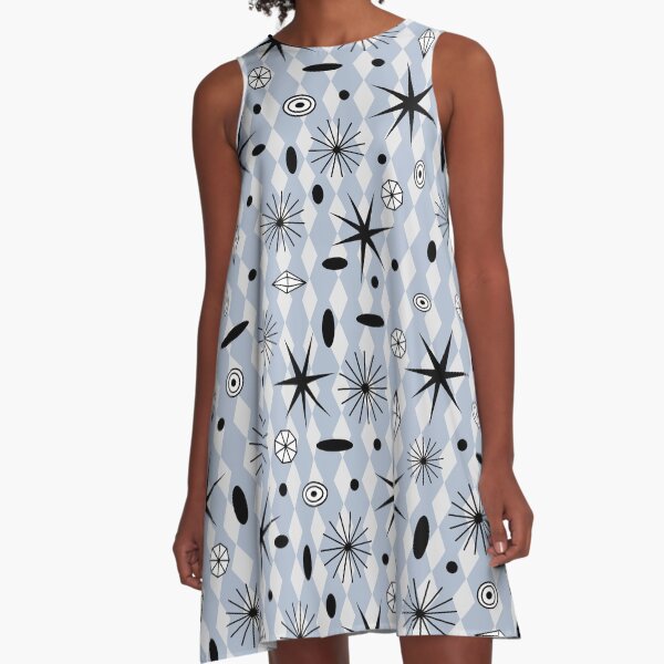Sparkle blue A-Line Dress