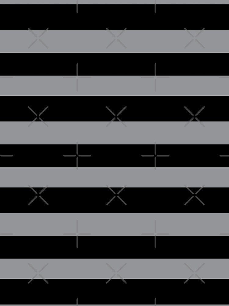Black and Grey horizontal stripes - Classic striped pattern by Cecca Designs by Cecca-Designs
