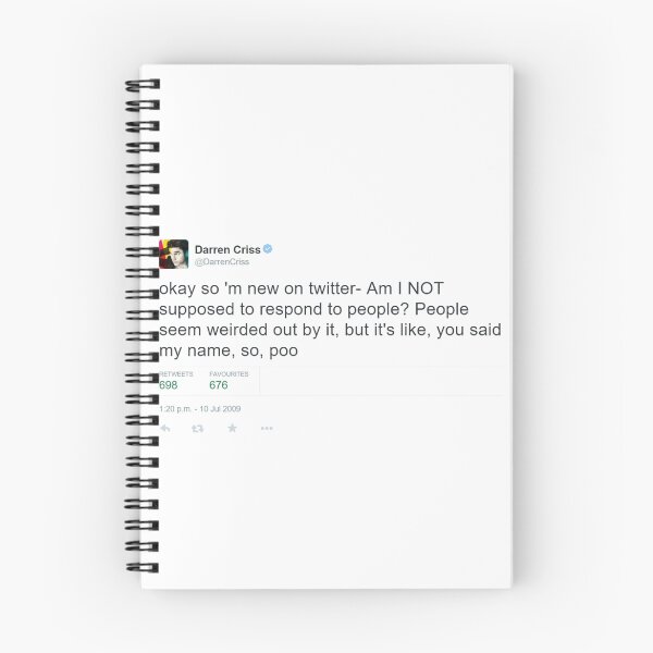 Item preview, Darren Criss Twitter designed and sold by NemJames.