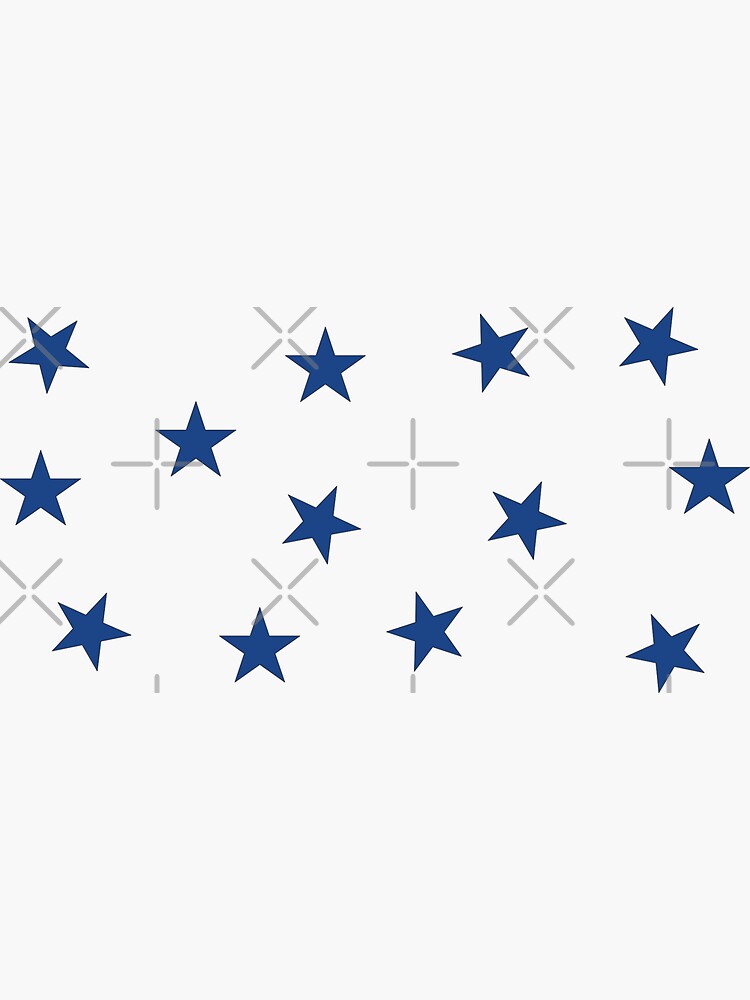 “Dark Blue Stars” Sticker by mhj5503 | Redbubble