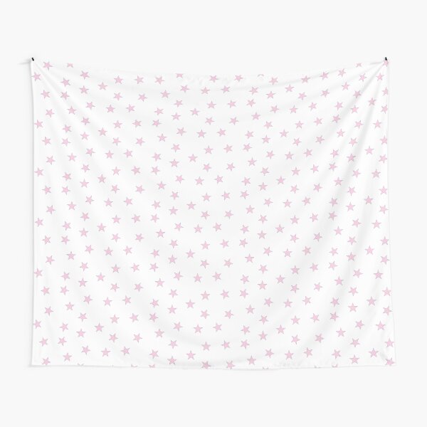 Light Pink Stars Tapestry
