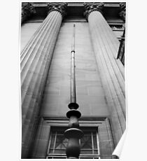 Masonic Temple B&W - Brisbane CBD Poster