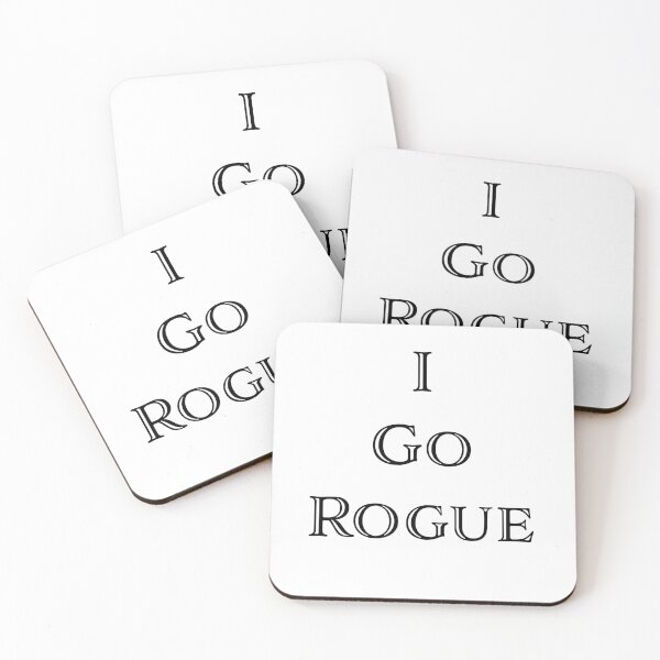 Item preview, I Go Rogue (Black) designed and sold by EchoTheBard.