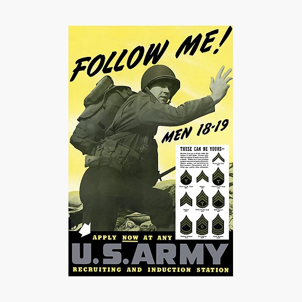 Item preview, Follow Me - Join The Us Army  designed and sold by warishellstore.