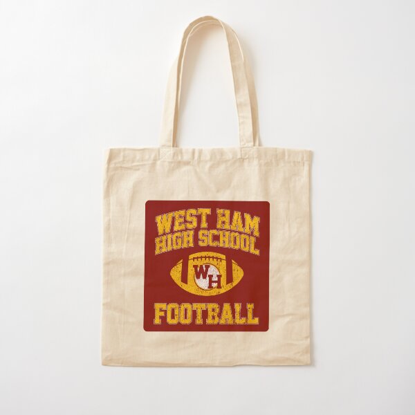"West Ham High School Football" Tote Bag by huckblade Redbubble