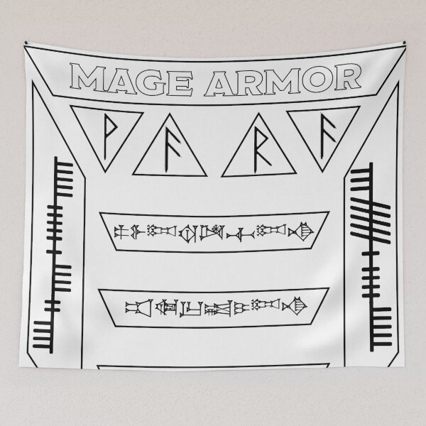 Item preview, Mage Armor (Black) designed and sold by EchoTheBard.