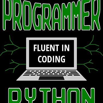 Artwork thumbnail, Retro Programmer Design Fluent in Coding Python by geeksta