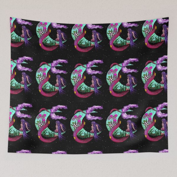 Item preview, Mermaid on the moon designed and sold by theerraticmind.