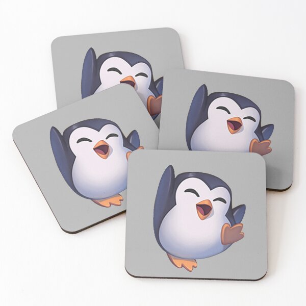 Joy Pengu Penguin Emote - League of Legends Coasters (Set of 4)