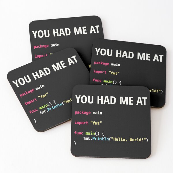 Item preview, You Had Me At Hello World - Go Programmer in Love Design designed and sold by geeksta.