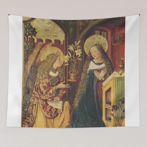 Item preview, Bayerischer Meister - The Annunciation - Circa 1500 designed and sold by CrankyOldDude.