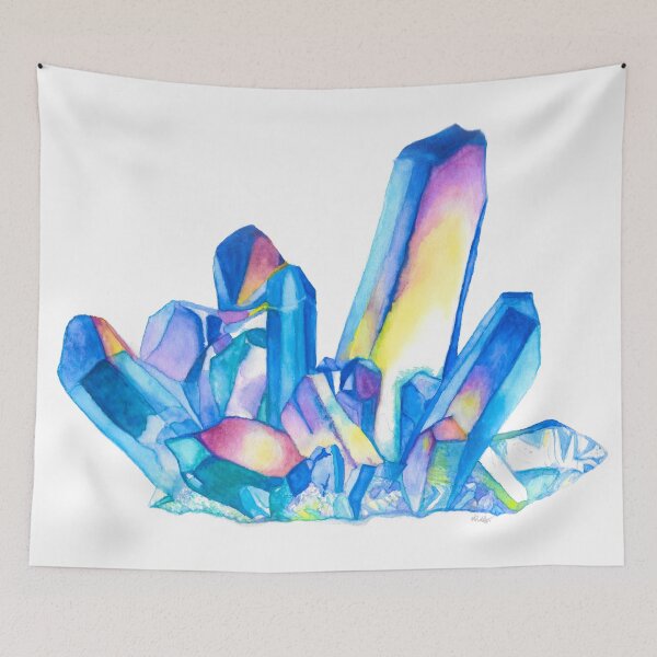 Item preview, Watercolor Rainbow Crystal Cluster  designed and sold by andrea262.