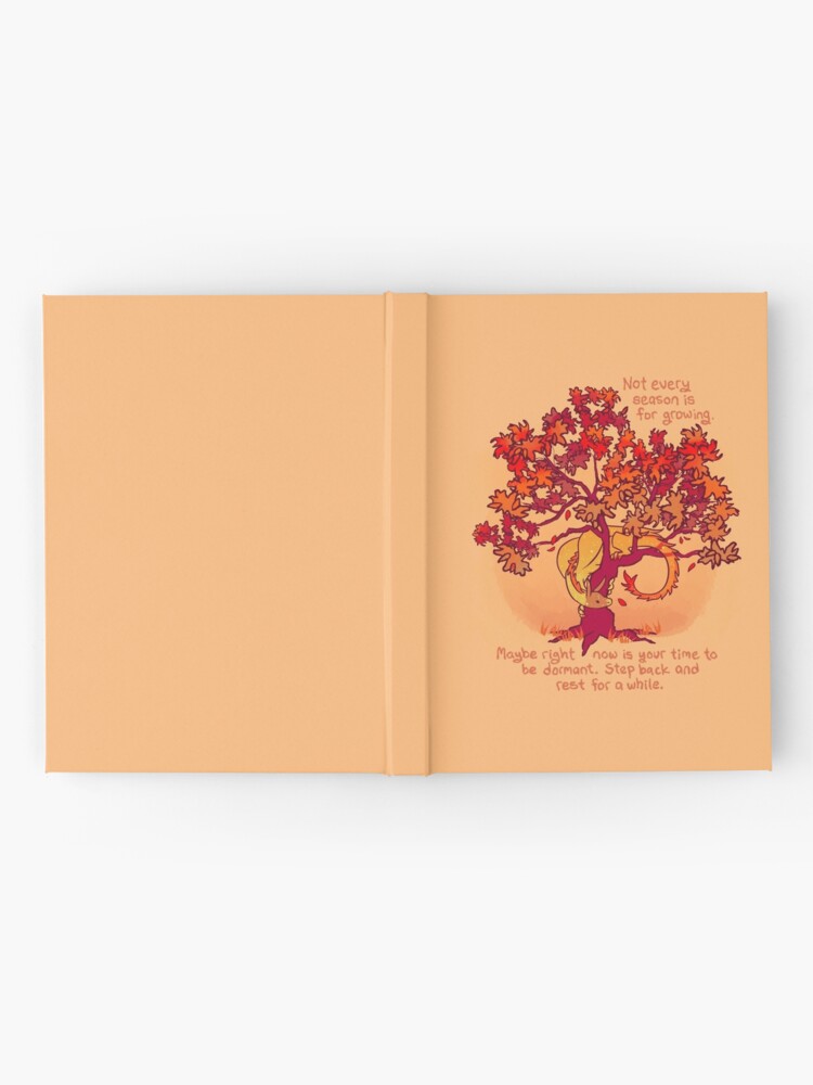 Alternate view of "Not Every Season is For Growing" Fall Dragon Forest Spirit Hardcover Journal