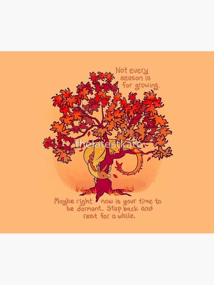 "Not Every Season is For Growing" Fall Dragon Forest Spirit by thelatestkate