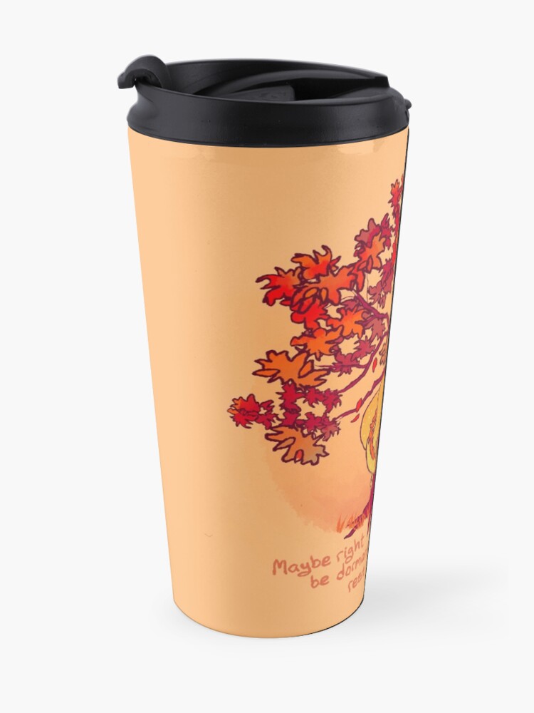 Alternate view of "Not Every Season is For Growing" Fall Dragon Forest Spirit Travel Mug