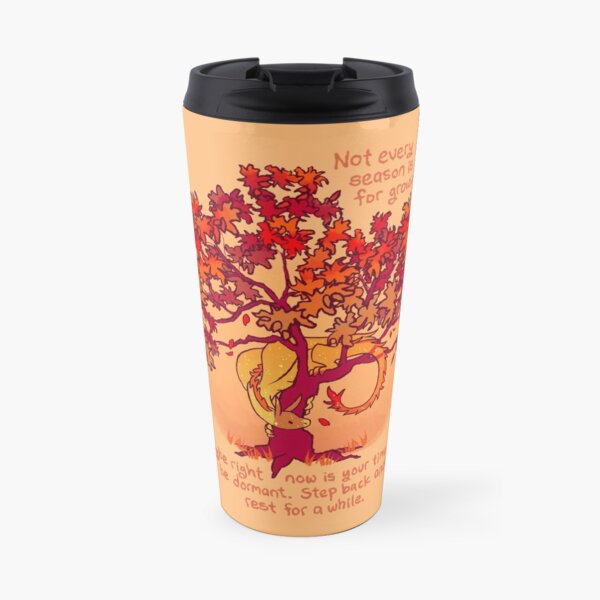 "Not Every Season is For Growing" Fall Dragon Forest Spirit Travel Mug