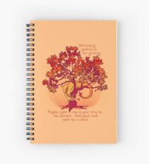 Cuaderno de espiral "No todas las estaciones son para crecer" Fall Dragon Forest Spirit