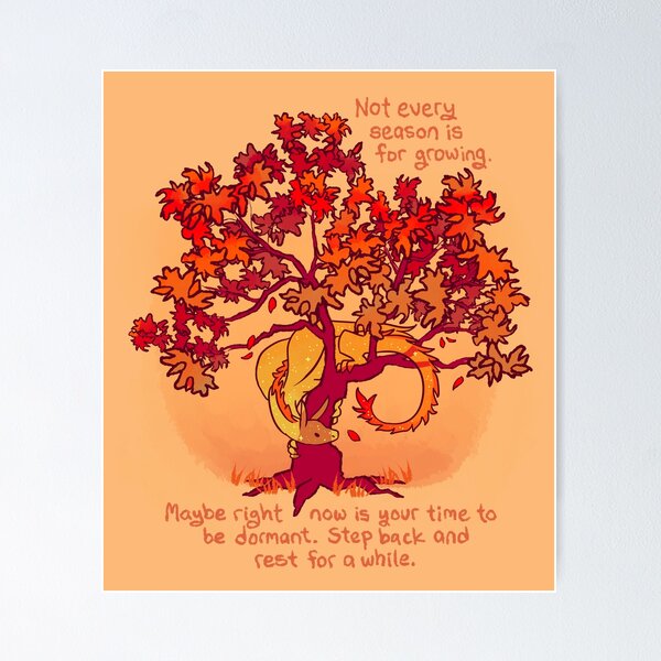 Item preview, "Not Every Season is For Growing" Fall Dragon Forest Spirit designed and sold by thelatestkate.
