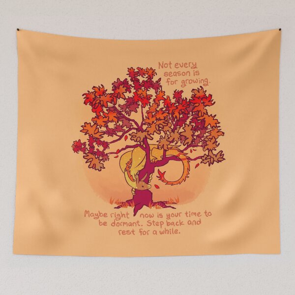 Item preview, "Not Every Season is For Growing" Fall Dragon Forest Spirit designed and sold by thelatestkate.