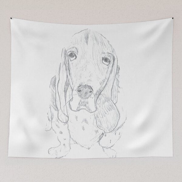 Item preview, A Droopy Basset Hound designed and sold by ArtByTheSea.