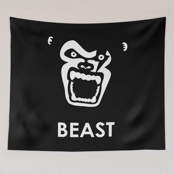 Item preview, Instinct - Black & White Gorilla Beast designed and sold by XOOXOO.