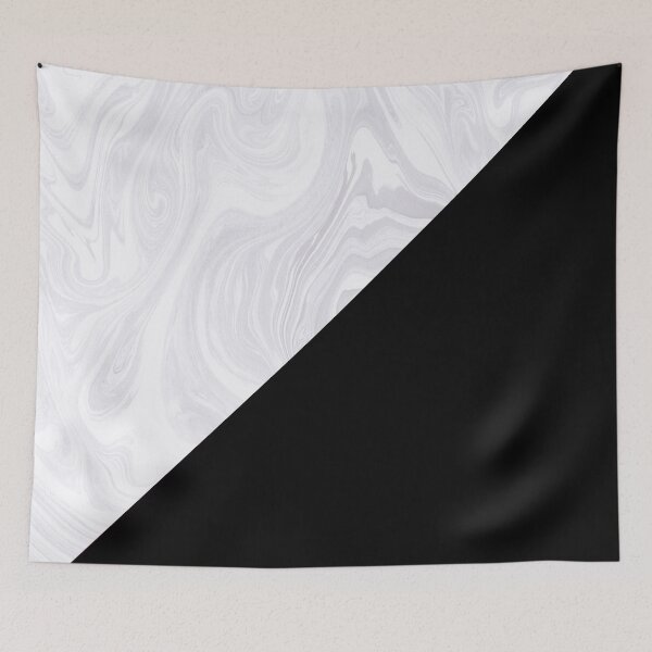 Item preview, Black and White Marble Minimal Geometric designed and sold by Julie Erin Designs.