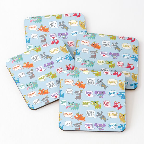 Item preview, Dog Days blue designed and sold by Andi Bird.