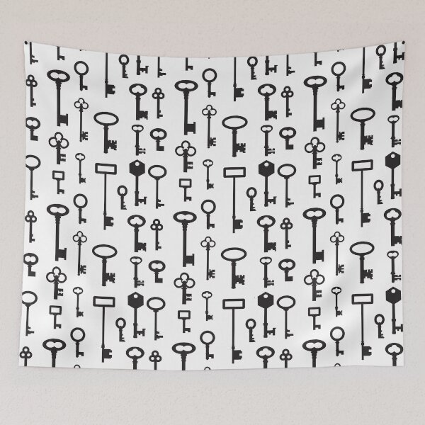 Item preview, Skeleton Key Silhouette Pattern designed and sold by andrea262.