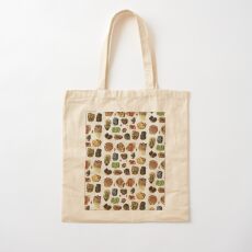 Vintage Geology Gemstone Crystal Minerals Cotton Tote Bag