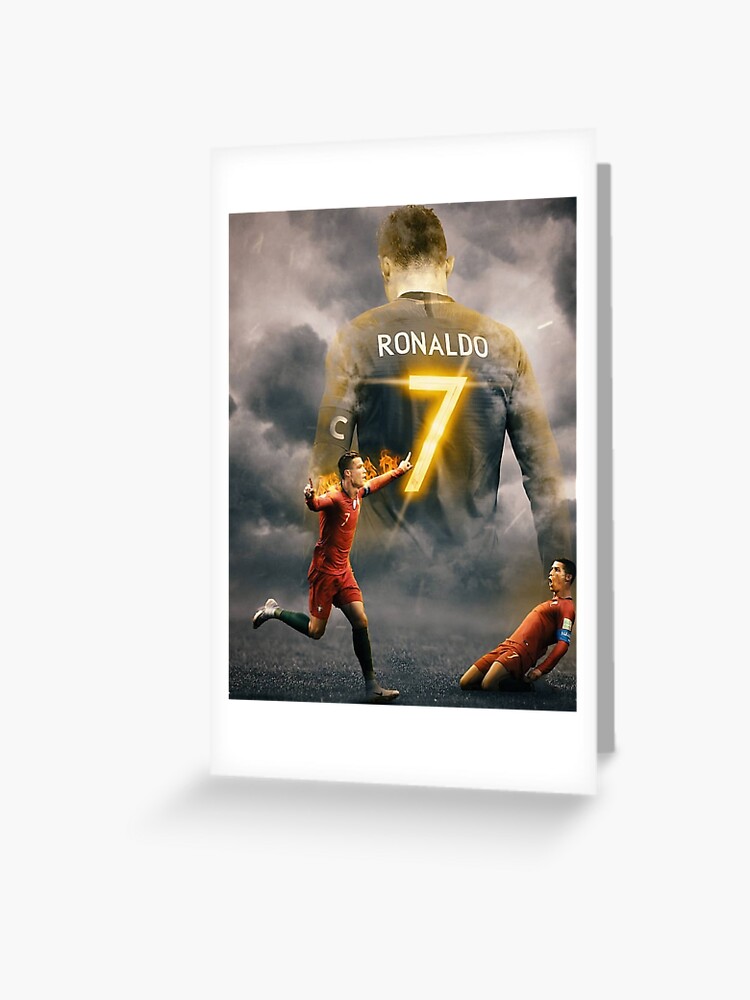 Art Cr7 Wallpaper Greeting Card By Caterinsoukl Redbubble