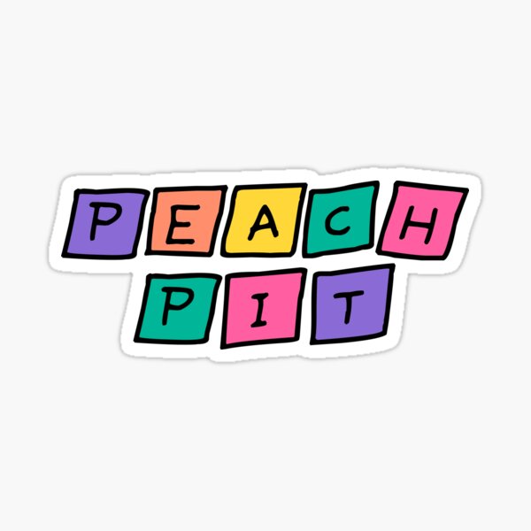 Peach Pit Band Stickers Redbubble