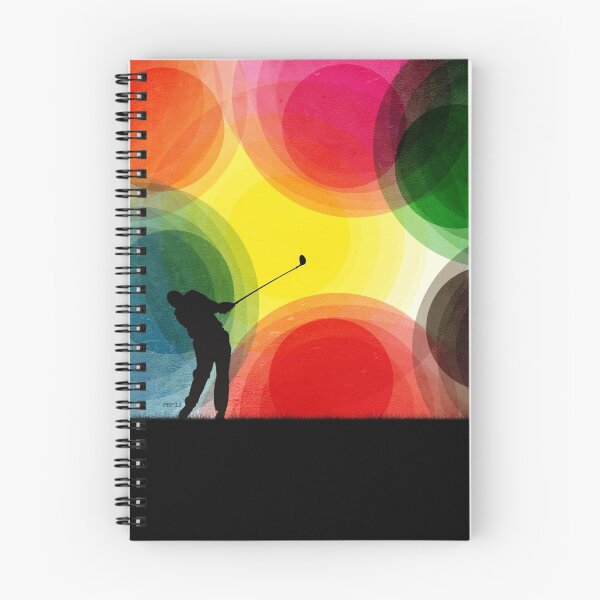 Artikelvorschau, Bunter Retro Silhouette Golfer entworfen und verkauft von Phil Perkins.