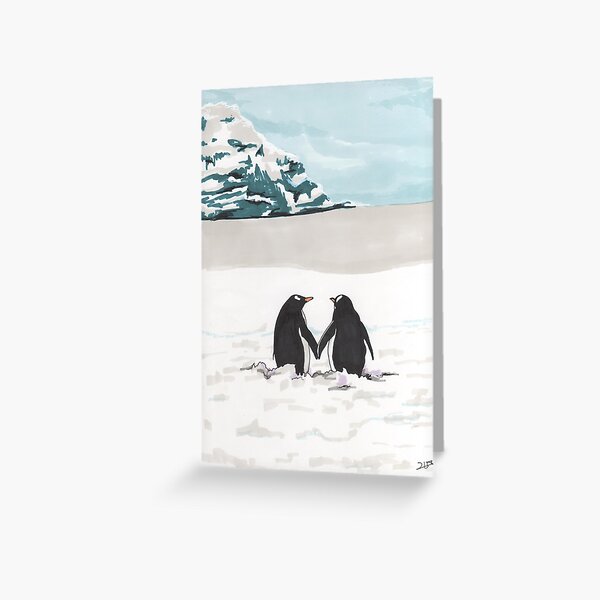 Item preview, Penguins in love designed and sold by Pendientera.