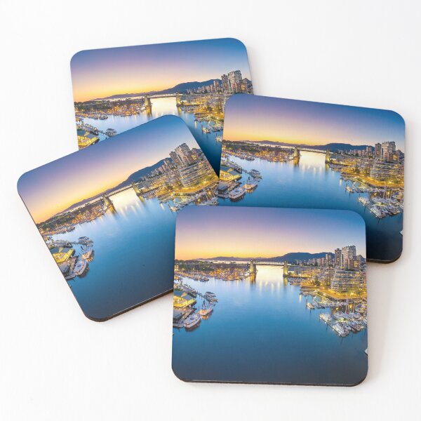 Item preview, Night view of Burrard bridge, False Creek, Downtown Vancouver designed and sold by harodocore.