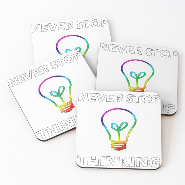 Item preview, Never Stop Thinking Rainbow Light Bulb designed and sold by Adventure-Craft.