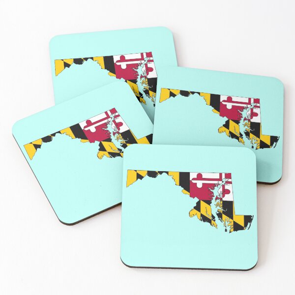 Item preview, Maryland Map With Maryland State Flag designed and sold by Havocgirl.