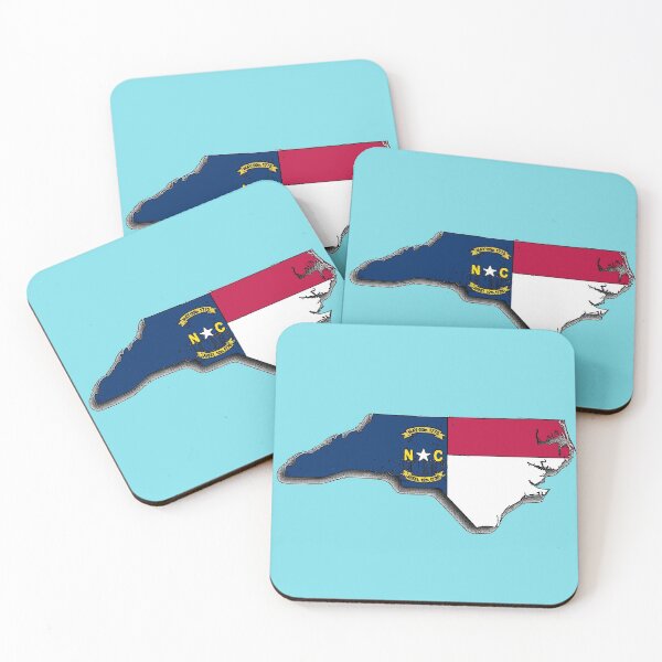 Item preview, North Carolina Map With North Carolina State Flag designed and sold by Havocgirl.