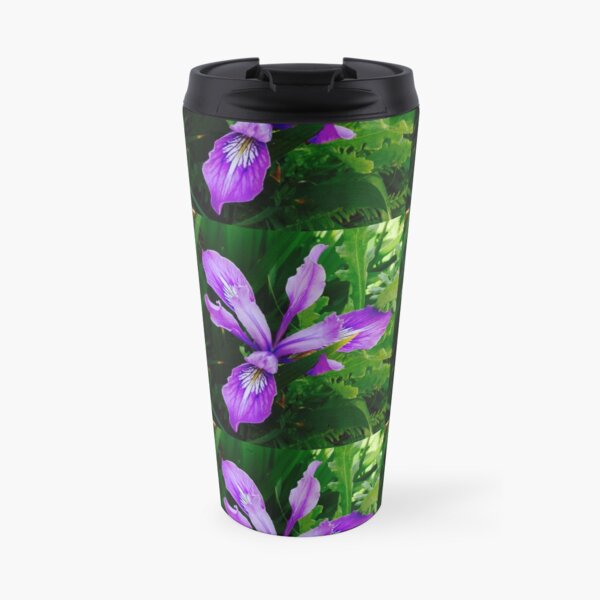 Wild Purple Iris Travel Mug