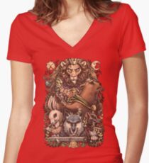 ARMELLO - Battle for the crown Women's Fitted V-Neck T-Shirt