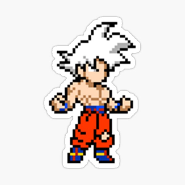 Pixel SS White Goku 