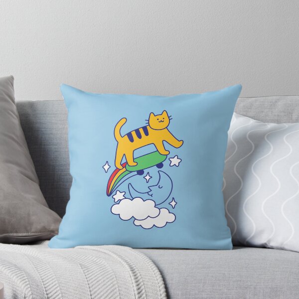 Item preview, Cat Flying on a Skateboard designed and sold by obinsun.