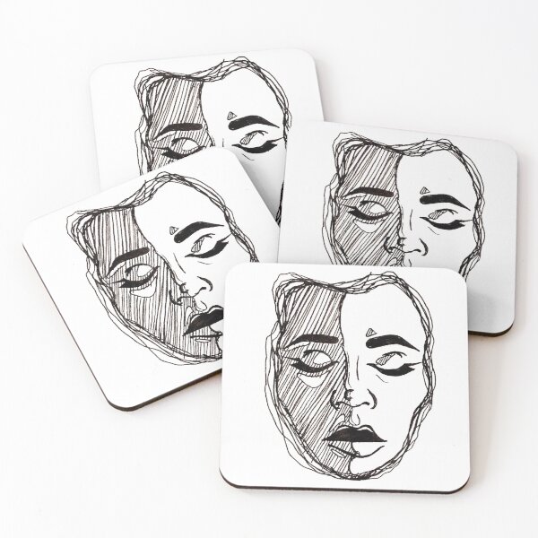 Item preview, Face Linear Drawing Art designed and sold by Shawn Carroll.