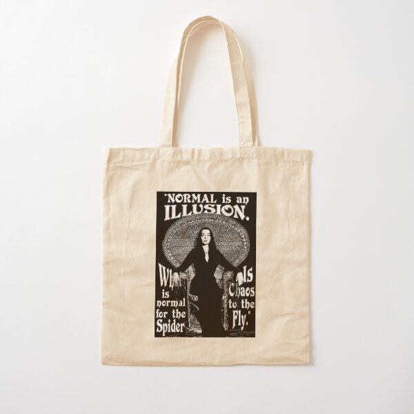 Morticia Addams-"Normal Is An Illusion..." Cotton Tote Bag