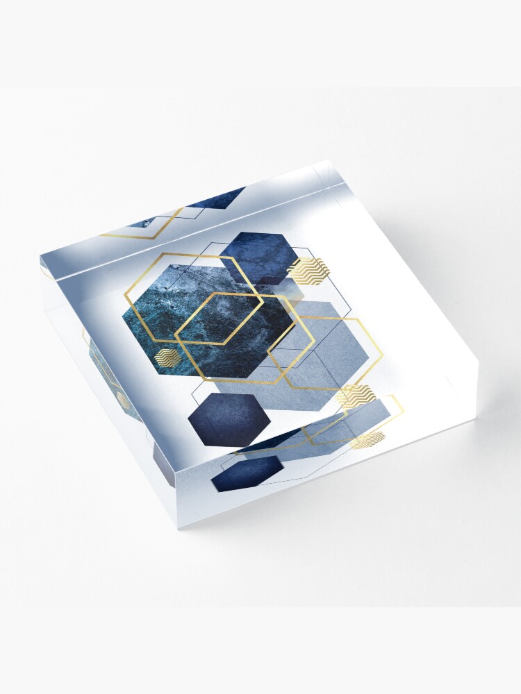 Alternate view of Geometric Symphony Acrylic Block
