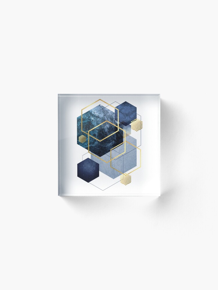 Alternate view of Geometric Symphony Acrylic Block